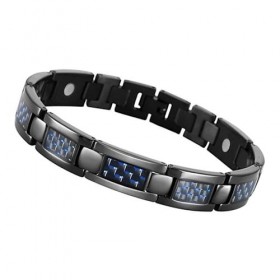 Bracelet magnétique homme en titane