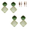 Lot de 2 paires de boucles doreilles magnétogène lymphatique en tourmaline pour le drainage lymphatique, thérapie magnétique