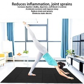 Tapis de Mise à la Terre pour Améliorer Le Sommeil, Réduction de Linflammation avec Traitement connecté à la Terre | Yoga, R