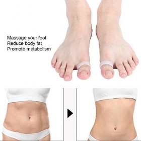 2 Pièces Anneaux Magnétiques En Silicone Pour la Perte De Poids, Anneau Dorteil De Massage des Pieds Réutilisable Anneau De 