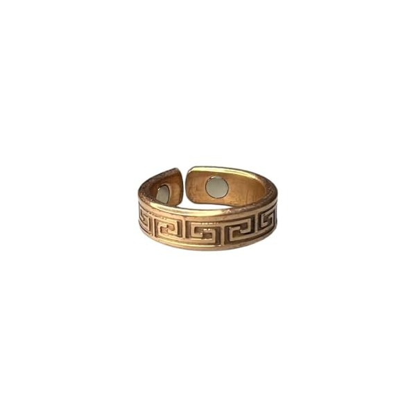 VIE Bague en cuivre de beauté en relief, taille unique