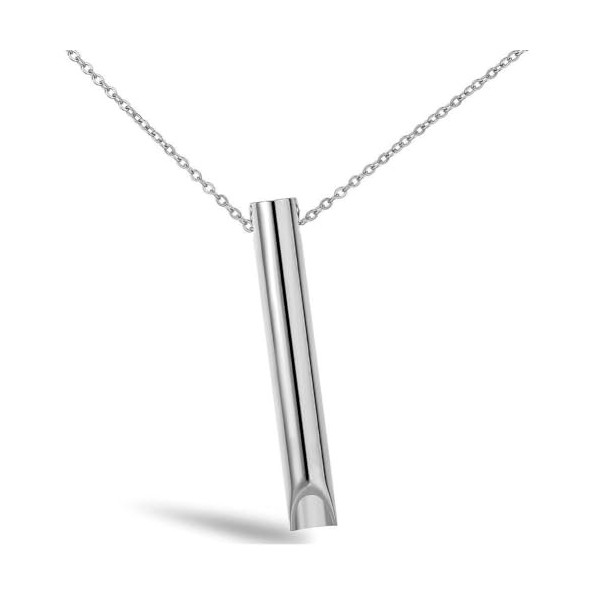 Wmool Collier en acier inoxydable pour soulager lanxiété à lesprit, calme, relaxation, collier B1L8 méditation et respirati