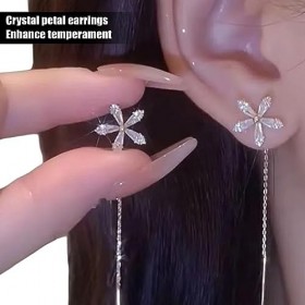 Lymphvity Lot de 2 paires de boucles doreilles de thérapie magnétique : Humory, glands, fleurs, diamants, boucles doreilles