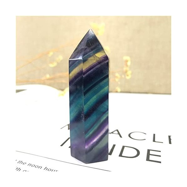 Solde dénergie Spirit Stone 1 PC Cristal naturel fluorite coloré rayé fluorite de quartz cristal pierre ponte cicatrisant sa