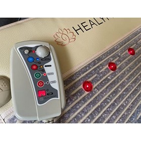 Healymat Tapis en cristal, thérapie infrarouge, thérapie magnétique, résonance Schumann, tapis biophotonique, coussin de thér