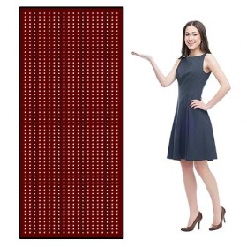 CNV Dispositif de thérapie par lumière infrarouge rouge, tapis de thérapie par lumière rouge pour tout le corps, 1280pcs 660n