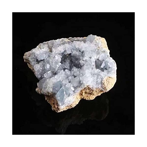 DOUPE Crystal de guérison Chanceux 1pc 2100g-3550g Natural Crystal Quartz Bleu Cluster Track Pierre for la guérison Cadeaux d