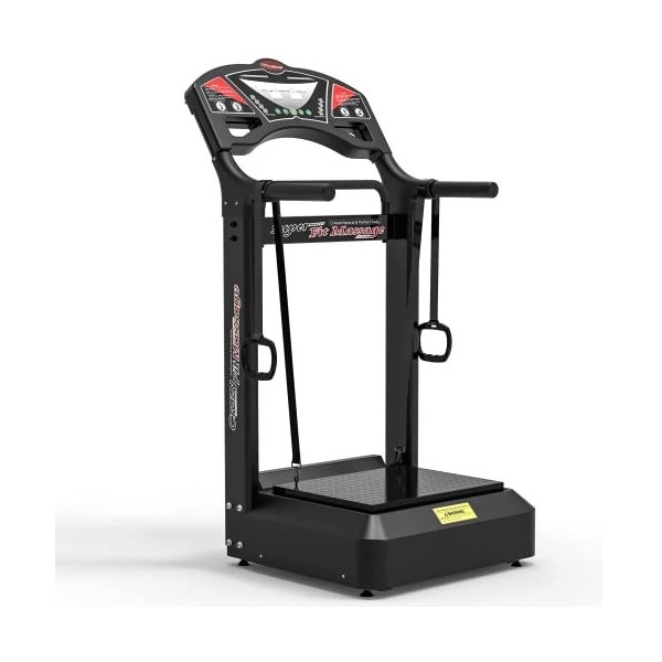 PANSHUN Vibrationsplatten-Trainingsgerät, Ganzkörpertraining, supergroße Vibrationsplattform unterstützt 181,4 kg avec bande 