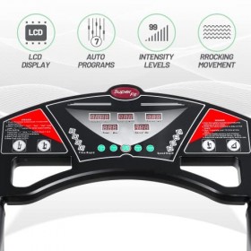 PANSHUN Vibrationsplatten-Trainingsgerät, Ganzkörpertraining, supergroße Vibrationsplattform unterstützt 181,4 kg avec bande 