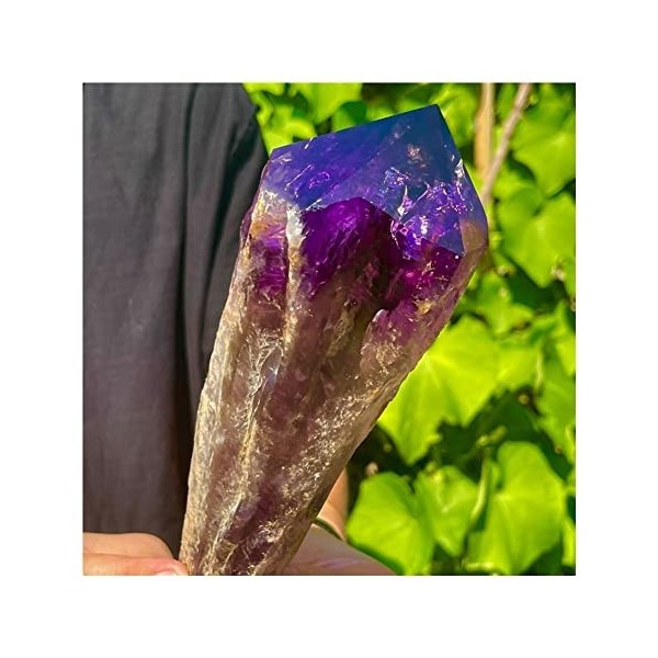 DOUPE Solde dénergie Spirit Stone 1 Morceau daméthyste Naturel grappe de Quartz surdimensionnée Cristal Tige spécimen spéci