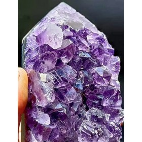 DOUPE Solde dénergie Spirit Stone 1000g Natural Brésilien Uruguay Spécimen de Point de Tige de Cristal de Cristal daméthyst