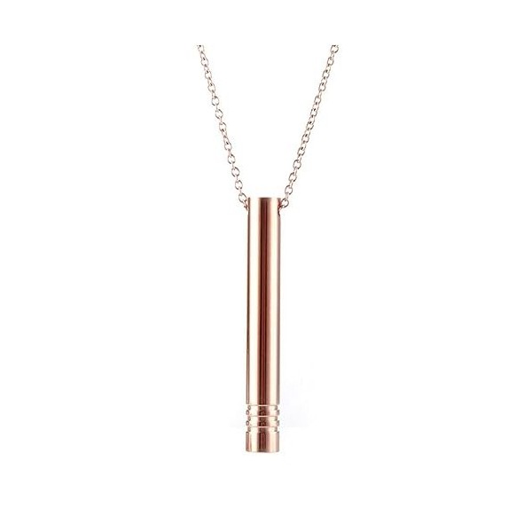 Collier Breathlace en acier inoxydable pour soulager lanxiété, collier dharmonie calme, collier sifflet, ajustement de la r