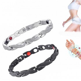 Elegant Therapy Fit Plus Bracelet amincissant anti-fatigue Magthérapie ménopause pour homme et femme ensemble A 