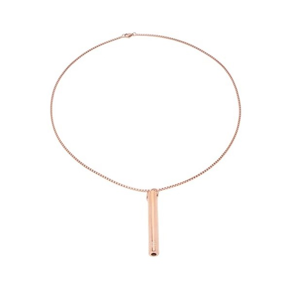 Collier de Respiration Anti-stress, Collier Conscient Anti-stress, élégant Collier Pendentif en Acier Titane pour Femmes Homm