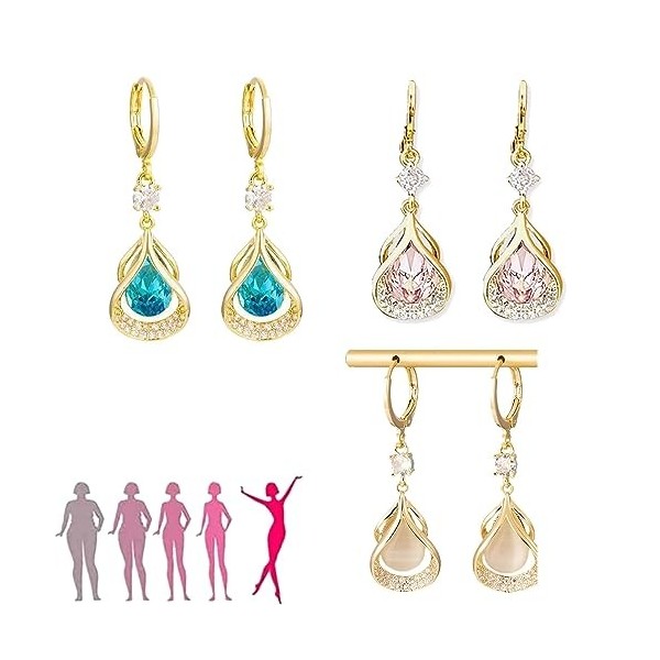 Boucles doreilles Lovefinity,bijoux cadeaux pour les femmes pour soulager lanxiété et stimuler la circulation sanguine, les