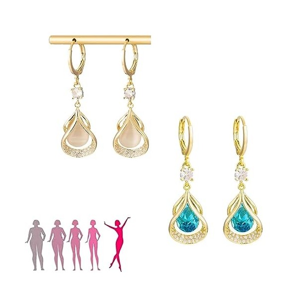 Boucles doreilles Lovefinity,bijoux cadeaux pour les femmes pour soulager lanxiété et stimuler la circulation sanguine, les