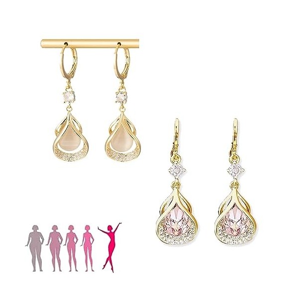 Boucles doreilles Lovefinity,bijoux cadeaux pour les femmes pour soulager lanxiété et stimuler la circulation sanguine, les