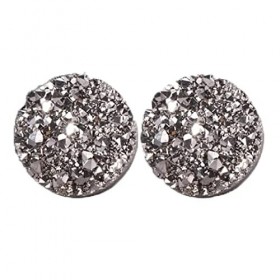 1 paire de boucles doreilles Klympha Magneology Germanium Huggie Amothea Lymphactive Studs Mag pour femmes, 8 mm