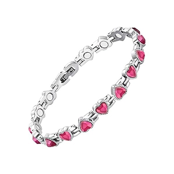 Kayferli Bracelet magnétique Gauss réglable pour femme - Accessoire de festival, taille unique, Métal