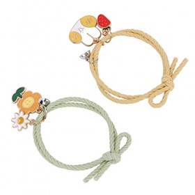 Bracelet de Couples, Corde de Tête de Bracelet Magnétique de Couples Confortable Exquis pour Femme Mari Petite Amie