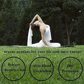 bubbyleyy Bouclier Anti-Rayonnement EMF Protection Pendentif Collier DéNergie NéGative éQuilibre des Ions