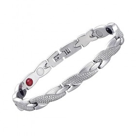 osiuujkw Bracelet en alliage magnétique améliorant la Circulation sanguine pour hommes Bracelet magnétique Dragon Bracelet te
