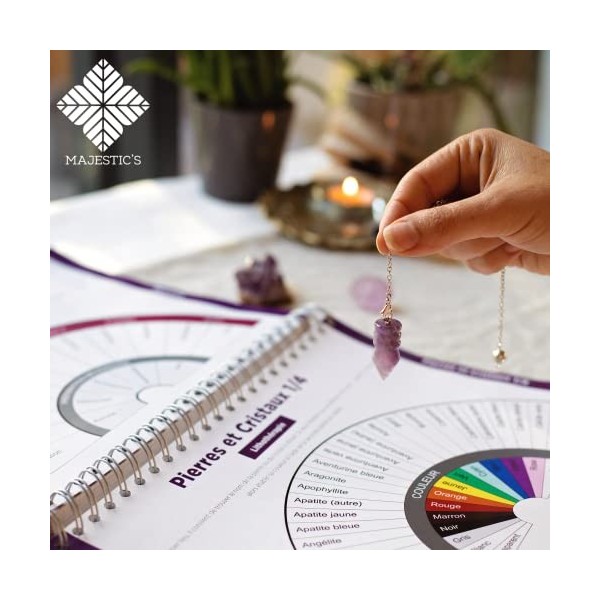 Pendule Divinatoire AMETHYSTE - Pendule Egyptien de Radiesthésie en Améthyste Pierre Naturelle – Reiki Sourcier [𝐆𝐀𝐑𝐀𝐍𝐓𝐈𝐄 𝐀 𝐕