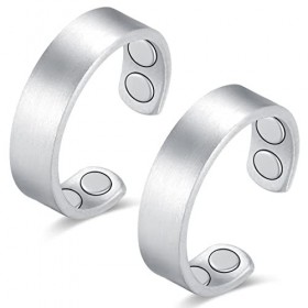 Vicmag Anneaux magnétiques en cuivre pour femmes et hommes pour larthrite, soulagement de la douleur, 100 % solide en cuivre