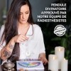 Pendule Divinatoire de Radiesthésie Goutte Argenté | Pendule de Radiesthésie Universel Géobiologie, Soin, Reiki, Divination,