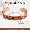 Jecanori Lot de 12 bracelets magnétiques en cuivre pour homme et femme Aimants ultra puissants Style rétro 99,99 % Brésalette