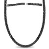 MagnetRX® Collier Magnétique En Titane - 62 Aimants En Néodyme Puissants 217000 GAUSS Bijou Aimanté Ultra-Résistant - Noir