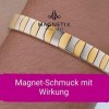 MAGNETIX WELLNESS Bracelet magnétique Flexi-Classix I Bijou magnétique bicolore Doré/argent poli I Convient toujours, même po