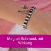 MAGNETIX WELLNESS Bracelet magnétique flexible Classix XL I Bijoux magnétiques Noir/argenté poli I Convient toujours, même po