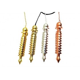 Jet International 4 Isis Pendule 9 Anneau Plaque Laiton Cuivre Or Argent Plaqué Guérison Radiesthésie A ++ Métal [Satisfied O