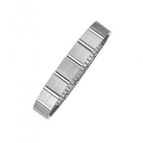 MAGNETIX WELLNESS Bracelet magnétique flexible XL I Bijou magnétique argenté au design brillant mat I Convient toujours, même