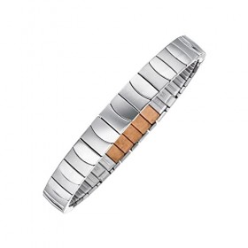 MAGNETIX WELLNESS Bracelet magnétique flexible Classix I - Bijou magnétique argenté - Design brillant mat - Convient toujours