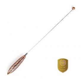 Tensor L 29 cm Poignée et boule en cuivre dans une boîte | Tensor en cuivre Canne à voût, instrument de mesure de radiesthési