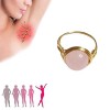 Fencelly Anneau de drainage lymphatique, pierre naturelle anti-gonflement, bague amincissante anti-stress, pour femmes et fil