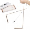 Weloona Baguette de sourcier cuivre - Kit de radiesthésie - Activité paranormale - Pendule divinatoire - Antenne de sourcier 