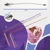 Weloona Baguette de sourcier cuivre - Kit de radiesthésie - Activité paranormale - Pendule divinatoire - Antenne de sourcier 