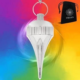 Pendule Divinatoire CÔNE - Pendule de Radiesthésie Universel en Laiton Argenté [𝐒𝐚𝐭𝐢𝐬𝐟𝐚𝐢𝐭𝐨𝐮𝐑𝐞𝐦𝐛𝐨𝐮𝐫𝐬𝐞𝐚𝐕𝐈𝐄]