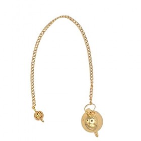 PIERRETOILES - Pendule divinatoire goutte deau laiton doré 25 g Radiesthésie divination voyance