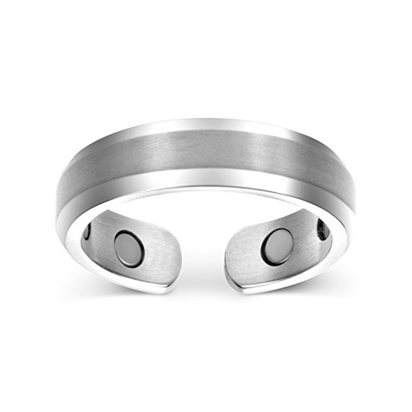 Bague de thérapie magnétique élégante au titane Smarter LifeStyle soulagement de la douleur contre larthrite et le syndrome 