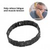 Bracelet Magnétique pour Hommes Thérapie pour le Soulagement de la Douleur Arthritique et du Canal Carpien, Bracelet Aimants 