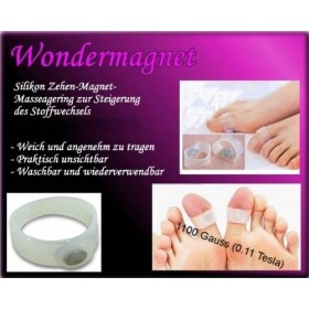 Energetix 4you Lot de 2 Anneaux en Silicone Flexibles pour Orteils Ø 2,5 cm Largeur env. 1,4 cm