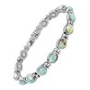 JEROOT Bracelet magnétique pour femme, bracelet en pierre turquoise Howlite naturelle, longueur réglable avec outil de dimens