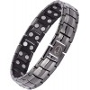 JEROOT Bracelet Magnetique,Bracelets Magnétiques Titane Magnetique Bracelet Homme Lien libre +Suppression 3500 Gauss