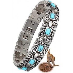 N3 ZELEK Bracelet Magnétique Hommes Aimant Fort Bracelet Cadeaux Hommes Bracelets Magnétiques pour Hommes Femmes Magnétique B