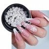 5 X 5 MM de Noël Flocons de neige ultrafin Flocons de vernis à ongles nail Paillettes Sequins 2018 meilleures VENTES à ongles