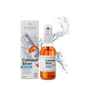 Institut Katharos ● Spray Argent colloïdal de poche 30ml ● 100% Naturel 40 PPM ● Certifié Ecocert en Cosmos Natural ● Fabriqu